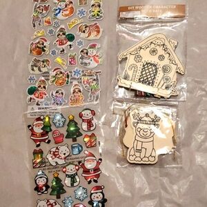 Christmas Sticker and Ornament Craft Set